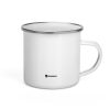Emaille-Tasse "In Thrust We Trust"