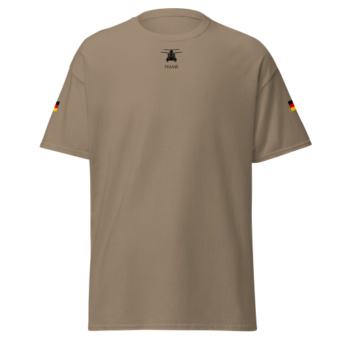 Shirt CH47 Chinook Braun mit Flagge