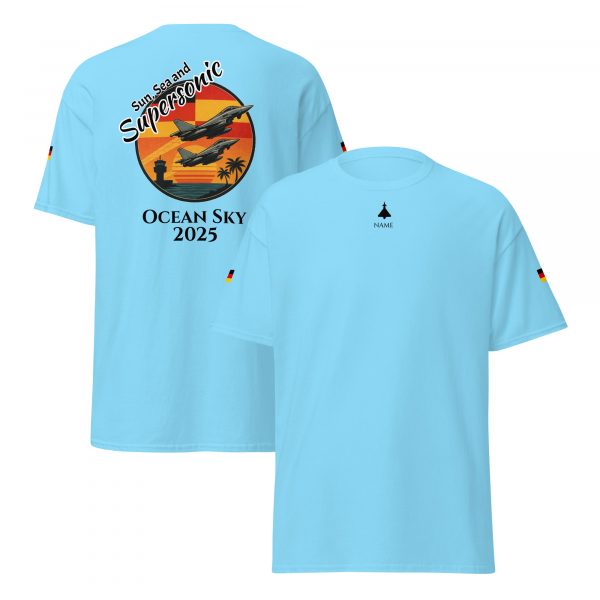 unisex-classic-tee-sky-front-and-back-6a67f42bd76e9 Shirt Ocean Sky mit Flagge Sky Blue